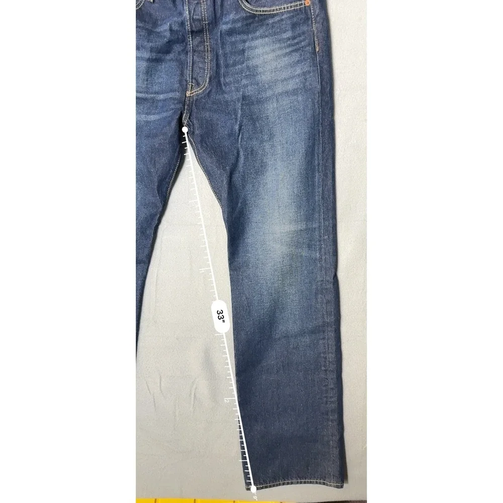 Levi's‎ 501 Original Men Jeans 38x34 Dark Wash NWT Premium Straight 005013411